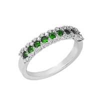 Ring Zanette Gioielli Woman in White Gold AN-2661-P-8SMERALDI - AN-2661-P-8SMERALDI